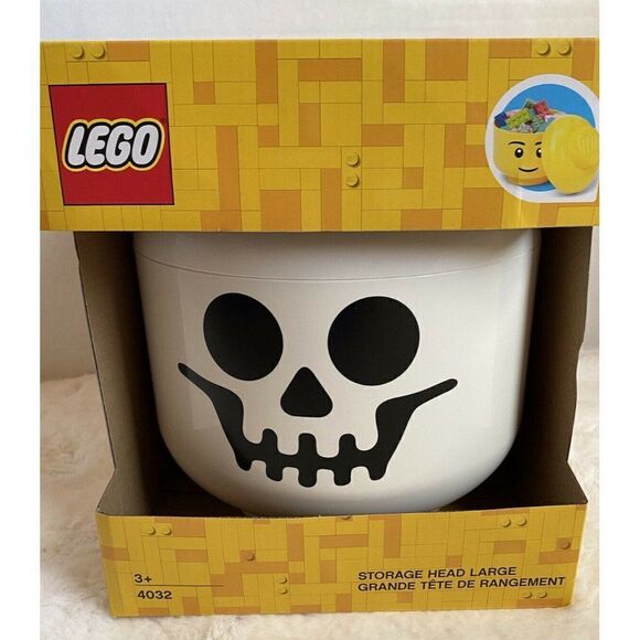 LEGO Storage Head Large Skeleton Skull Container Halloween #4032 NEW - Picture 1 of 9
